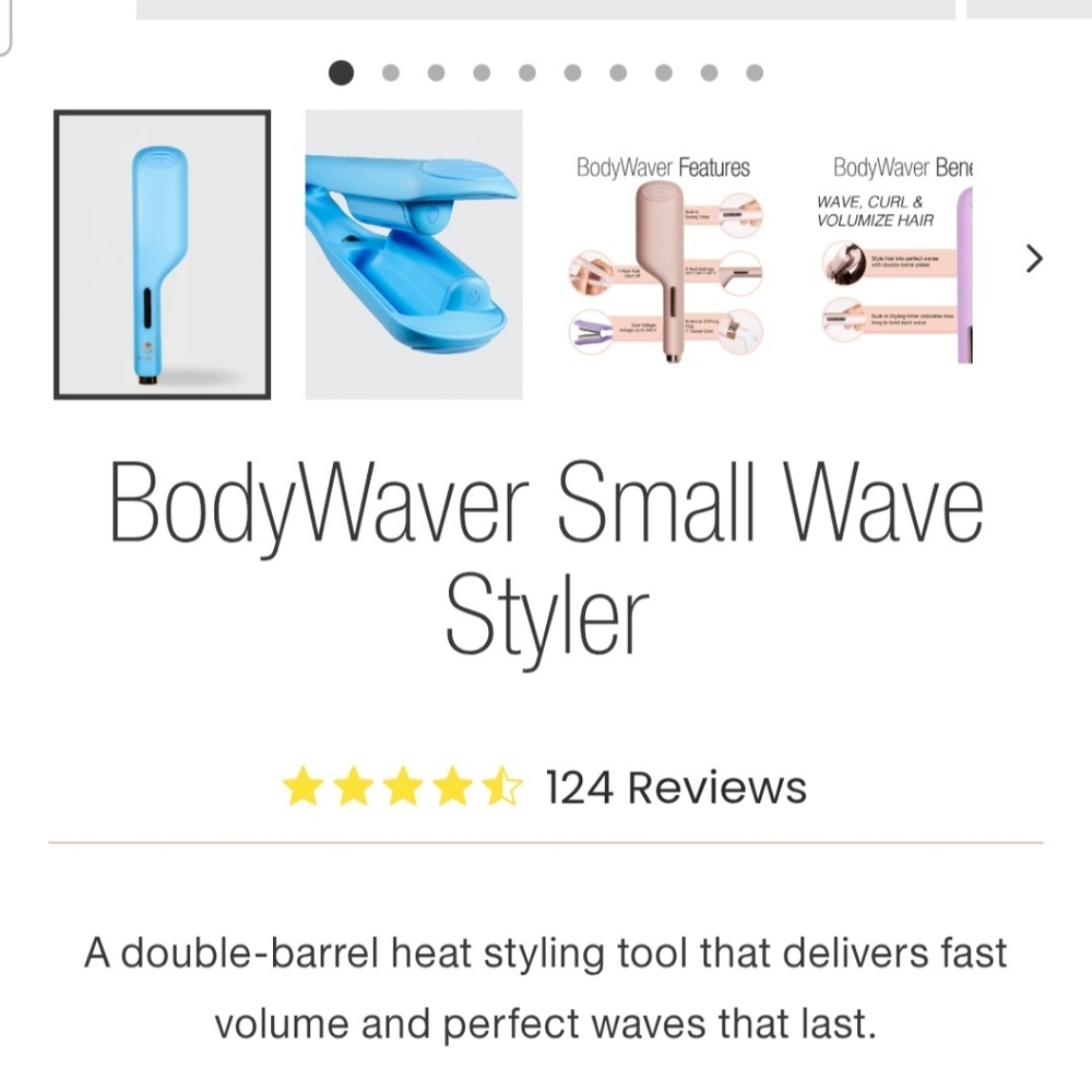 NEW In Box- Calista BodyWaver Small Wave Styler, Blue,Hair Tool,Beauty - Picture 5 of 10